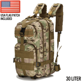 Xg-Mb30 - Small Tactical Backpack Survival Assault Bag 30 Liter (Product Color: CP Camo)