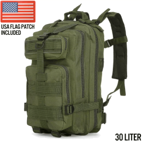 Xg-Mb30 - Small Tactical Backpack Survival Assault Bag 30 Liter (Product Color: Army Green)