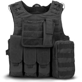 Military Tactical Plate Carrier Vest (Product Color: Black)